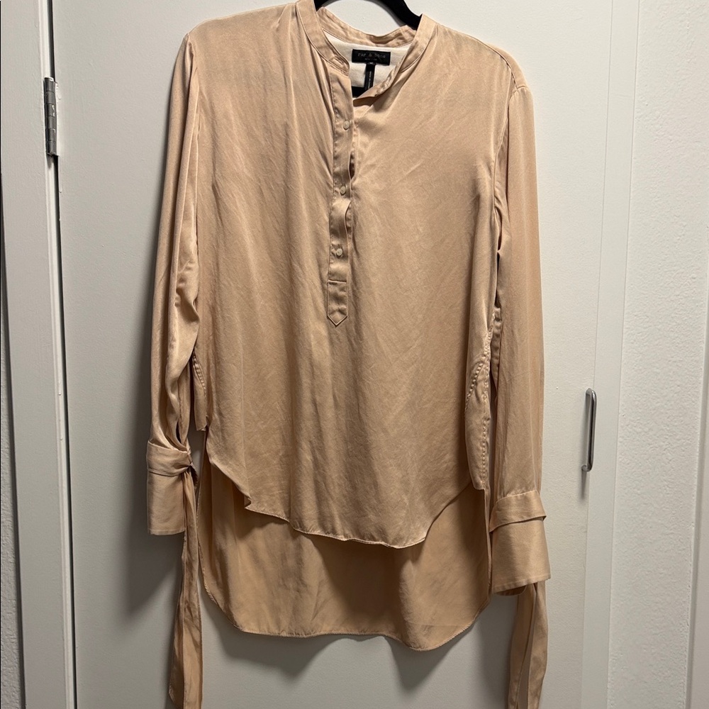 Rag and bone Beige Long Sleeve Blouse